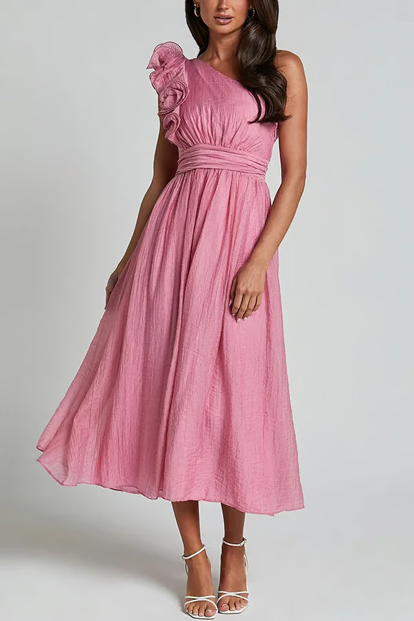 Bellamy - Chic Slanted Elegance Summer Dress
